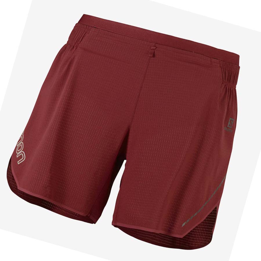 Bermudas Salomon SENSE AERO 5\'\' Mujer Rojos | MX 2337FDN